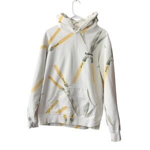 Supreme Unisex SS19 Shears White Pullover Hoodie Sweatshirt Size Medium Cotton‎